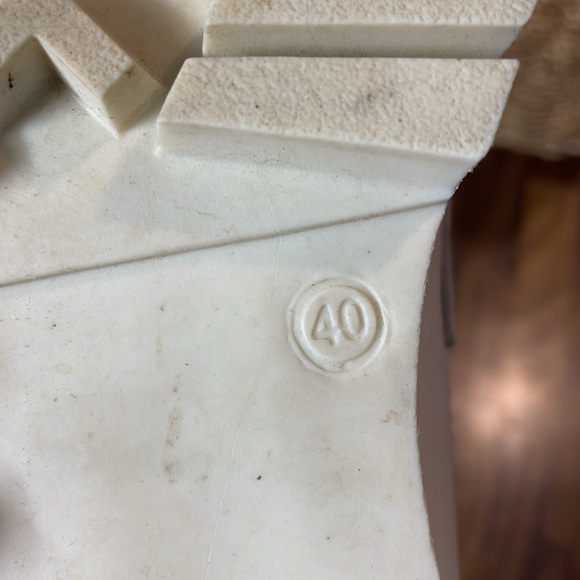 STEVE MADDEN Cream LAWRENCE chunky loafer size slip on CHUNKY penny loafers 40 - Picture 10 of 10